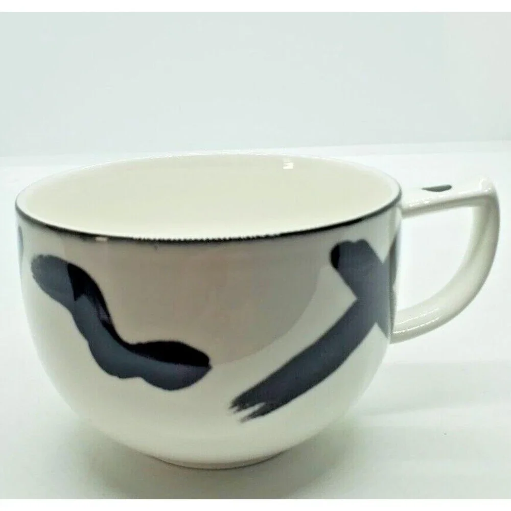 Reggae Flat Cups and Saucers by Mikasa 90's Decor